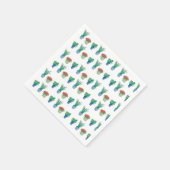 Original Pflanze Design Muster 1 Serviette (Ecke)