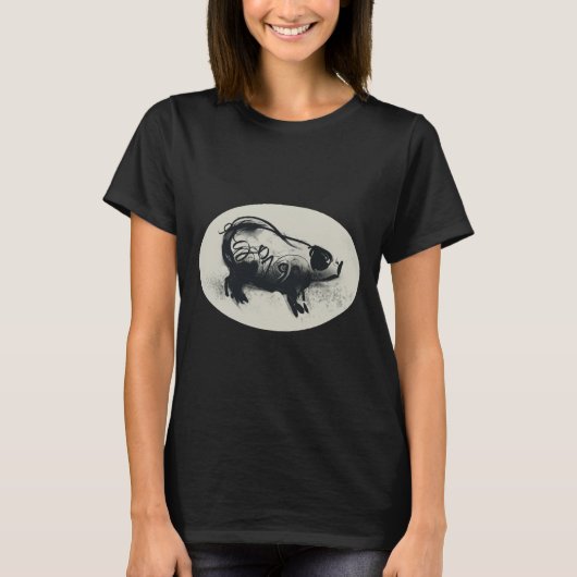 Original Pig Zeichnend 2019 B T - Shirt (Vorderseite)