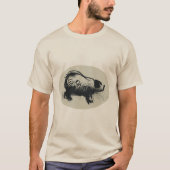 Original Pig Zeichnend 2019 Man Pastel T-Shirt (Vorderseite)