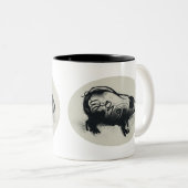 Original Pig Zeichnend 2019 Zweifarbige Tasse (VorderseiteRechts)