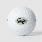 Original Pig Zeichnend mit 2019 Golfbälle (Vorderseite)