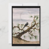 Original Pine Tree und Crow auf leerer Karte (Vorderseite)