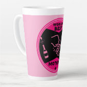 Original Pink Beste Mutter der Welt Milchtasse (Linke Ecke)