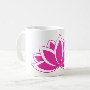 Original Pink Buddhist Symbol Lotus Blume Kaffeetasse