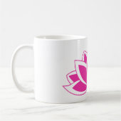 Original Pink Buddhist Symbol Lotus Blume Kaffeetasse (Links)