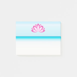 Original Pink Buddhist Symbol Lotus Blume Post-it Klebezettel