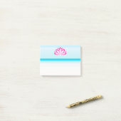 Original Pink Buddhist Symbol Lotus Blume Post-it Klebezettel (Auf Schreibtisch)