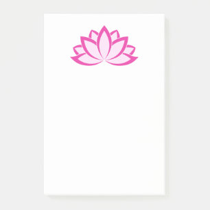 Original Pink Buddhist Symbol Lotus Blume Post-it Klebezettel