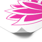 Original Pink Buddhist Symbol Lotus Blume Poster (Ecke)
