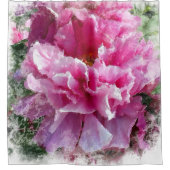 *~* Original Pink Pink Blume Blume AR1 Duschvorhang (Vorderseite)