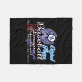 Original Player Baseball Mädchen Team T-Shirt Fleecedecke (Vorderseite (Horizontal))