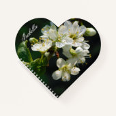 Original Plum Art Heart Personalized Notebook Notizblock (Vorderseite)