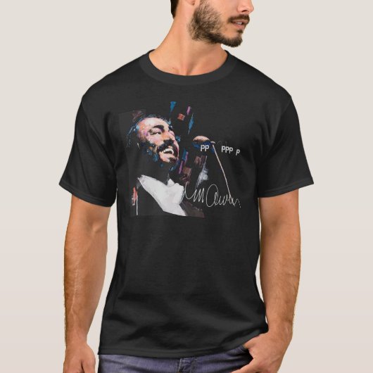 Original Portrait von Luciano Pavarotti essenziell T-Shirt (Vorderseite)
