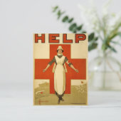 Original-Poster des WWI Red Cross Nursen Postkarte (Stehend Vorderseite)