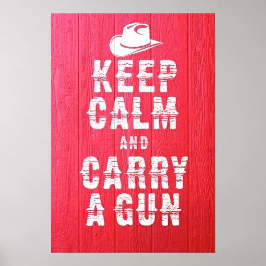 Original Poster: Ruhe Behalten und eine Waffe trag Poster (Vorne)