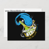 Original Postkarte "Ich mag mein Leben" (Vorne/Hinten)