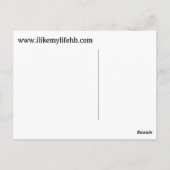 Original Postkarte "Ich mag mein Leben" (Rückseite)