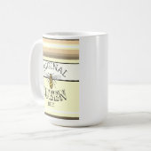 Original Queen Bee Stripes Kaffeetasse (Vorderseite Links)