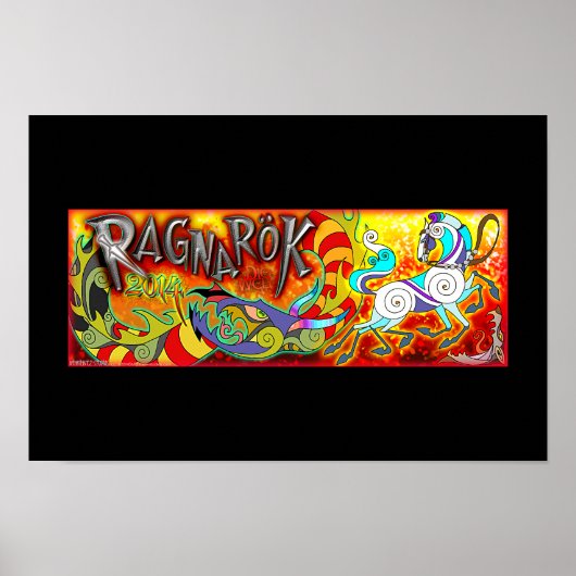 Original RAGNAROK-Gedenkposter 2014 Black Poster (Vorne)
