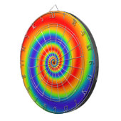 Original Rainbow Gradient farbenfroher Spiraleffek Dartscheibe (Vorderseite rechts)