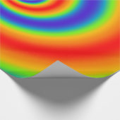 Original Rainbow Gradient farbenfroher Spiraleffek Geschenkpapier (Ecke)