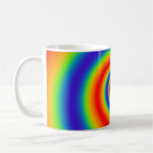 Original Rainbow Gradient farbenfroher Spiraleffek Kaffeetasse (Links)