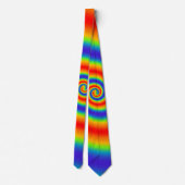 Original Rainbow Gradient farbenfroher Spiraleffek Krawatte (Rückseite)