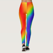 Original Rainbow Gradient farbenfroher Spiraleffek Leggings (Rückseite)