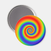 Original Rainbow Gradient farbenfroher Spiraleffek Magnet (Vorderseite/Rückseite)