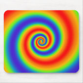Original Rainbow Gradient farbenfroher Spiraleffek Mousepad (Vorne)