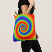 Original Rainbow Gradient farbenfroher Spiraleffek Tasche (Von Nahem)
