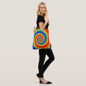Original Rainbow Gradient farbenfroher Spiraleffek Tasche (Am Model)