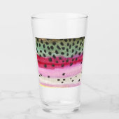 Original Rainbow Trout Fish Ichthyology Angler's Glas (Vorderseite)