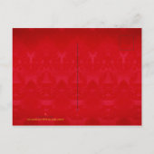 Original Rats Bamboo Malerei 2020 ANGESAGT Einladungspostkarte (Rückseite)