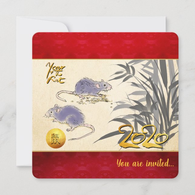 Original Rats Bamboo Malerei 2020 SFCI (Vorderseite)