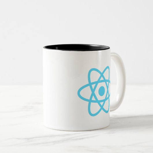 Original React js Entwickler Zweifarbige Tasse (VorderseiteRechts)