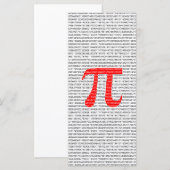 Original red number pi day mathematical symbol (Vorne/Hinten)