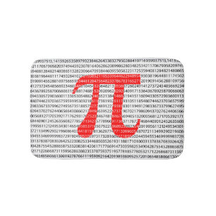 Original red number pi day mathematical symbol badematte