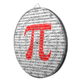 Original red number pi day mathematical symbol dartscheibe (Vorderseite rechts)