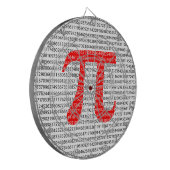 Original red number pi day mathematical symbol dartscheibe (Vorderseite Links)