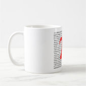 Original red number pi day mathematical symbol kaffeetasse (Links)