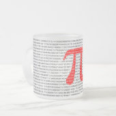 Original red number pi day mathematical symbol mattglastasse (Vorderseite Links)