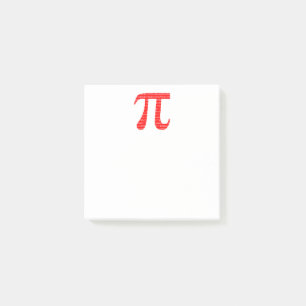 Original red number pi day mathematical symbol post-it klebezettel