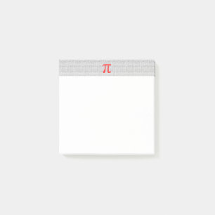 Original red number pi day mathematical symbol post-it klebezettel