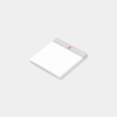 Original red number pi day mathematical symbol post-it klebezettel (angewinkelt)