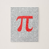 Original red number pi day mathematical symbol puzzle (Vertikal)