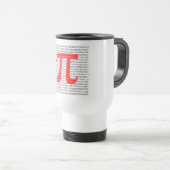 Original red number pi day mathematical symbol reisebecher (VorderseiteRechts)