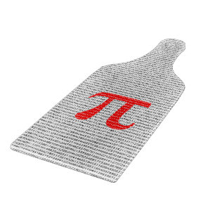 Original red number pi day mathematical symbol schneidebrett