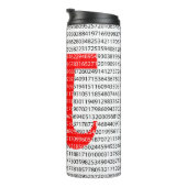 Original red number pi day mathematical symbol thermosbecher (Nach rechts gedreht)