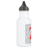 Original red number pi day mathematical symbol trinkflasche (Links)